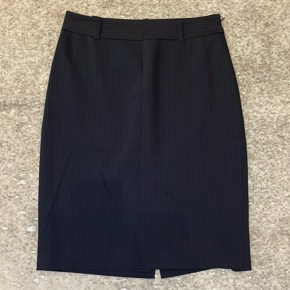 Wool Blend Suiting Pencil Skirt